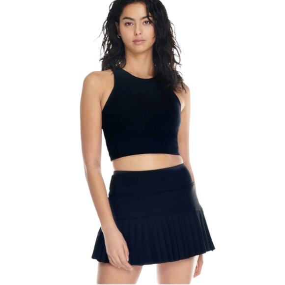 Kyodan Women's Black Tennis Golf Skort Pleated Back Zip Pocket Short Active SZ S - Picture 1 of 12